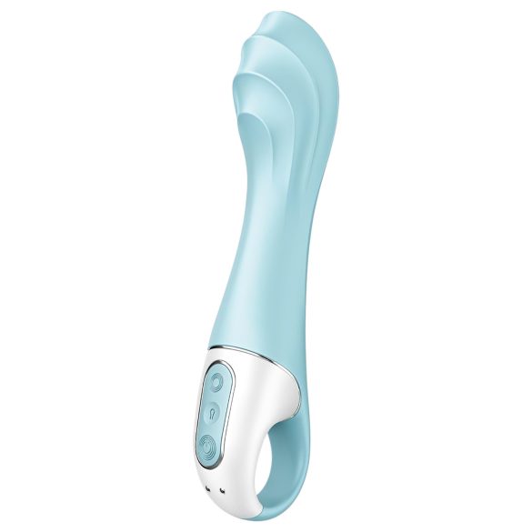 Satisfyer Air Pump Vibrator 5 - vibrador inteligente azul (bombeo)