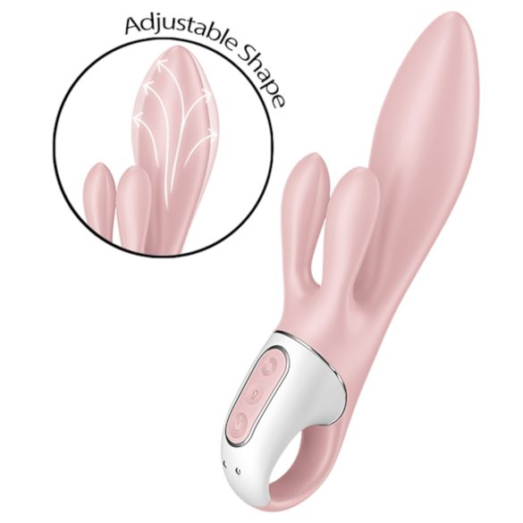 Satisfyer Air Pump Bunny 3 - vibrador inflable (rosa)