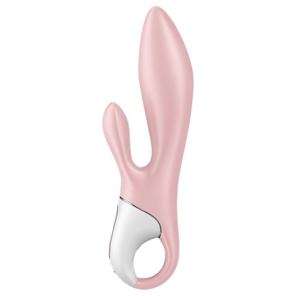 Satisfyer Air Pump Bunny 3 - vibrador inflable conejito - silicona rosa
