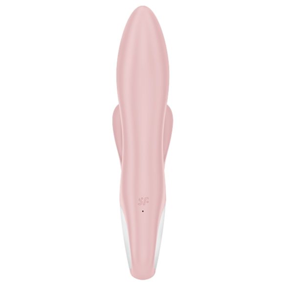 Satisfyer Air Pump Bunny 3 - vibrador inflable conejito - silicona rosa