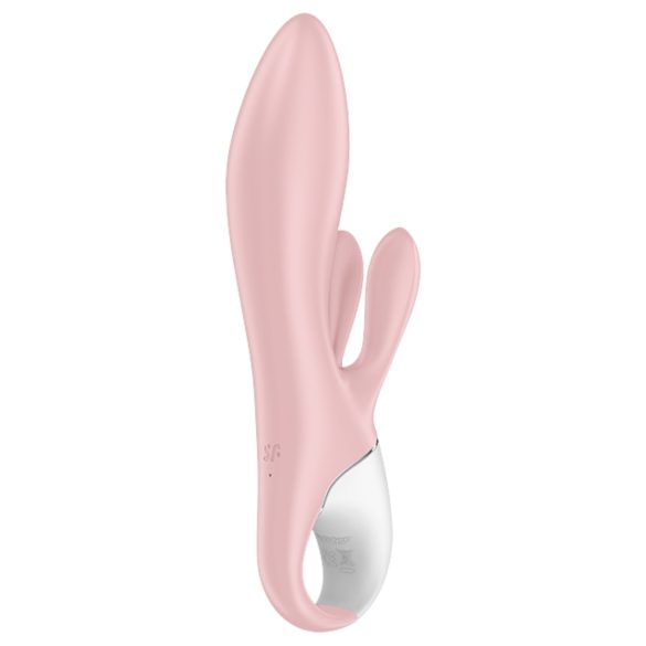 Satisfyer Air Pump Bunny 3 - vibrador inflable conejito - silicona rosa