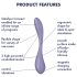 Satisfyer G-spot Flex 5 - Vibrador inteligente punto G (lila)