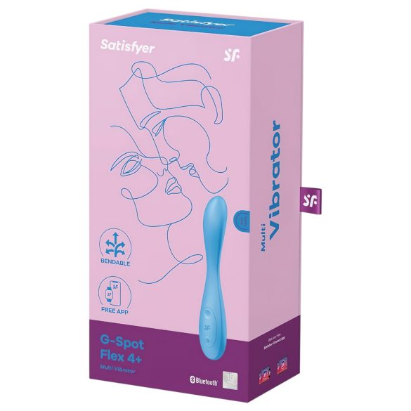 Satisfyer - vibrador punto G flexible - recargable silicona turquesa