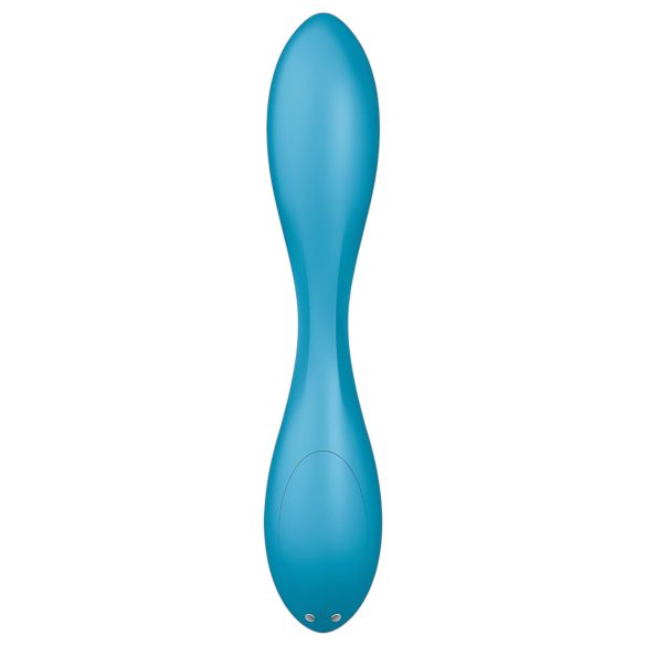 Satisfyer - Vibrador punto G flexible recargable impermeable silicona verde