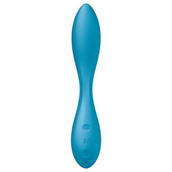 Satisfyer - Vibrador punto G flexible recargable impermeable silicona verde