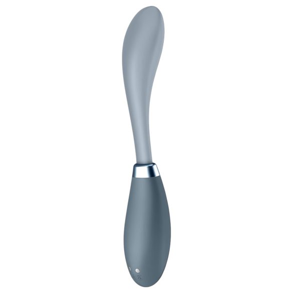 Satisfyer G-Spot Flex 3 - vibrador punto G recargable - silicona gris