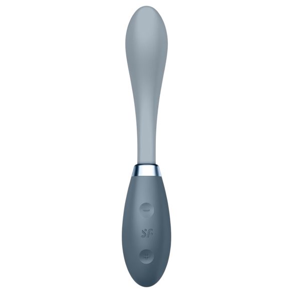 Satisfyer G-Spot Flex 3 - vibrador punto G recargable - silicona gris