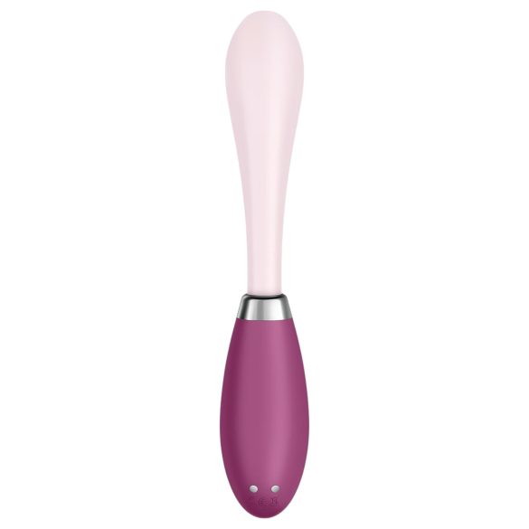 Satisfyer - Vibrador punto G recargable - flexible - silicona rosa rojo