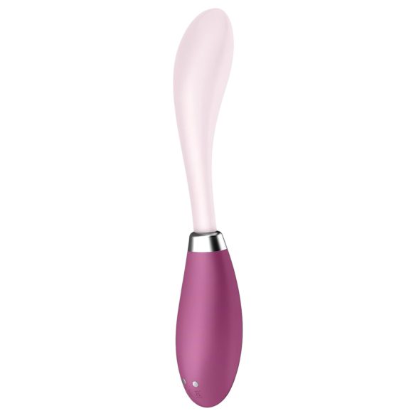 Satisfyer - Vibrador punto G recargable - flexible - silicona rosa rojo