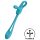 Satisfyer Plug & Play - Vibrador Anal Recargable y Anillo para Pene (Azul)