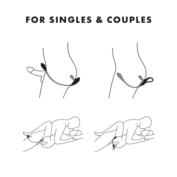 Satisfyer Plug & Play - vibrador anal recargable y anillo para pene