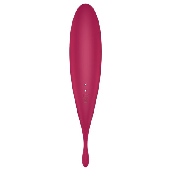 Satisfyer Twirling Pro - vibrador succionador de clítoris 2 en 1 - rojo