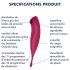 Satisfyer Twirling Pro - inteligente vibrador 2en1 para clítoris (rojo)