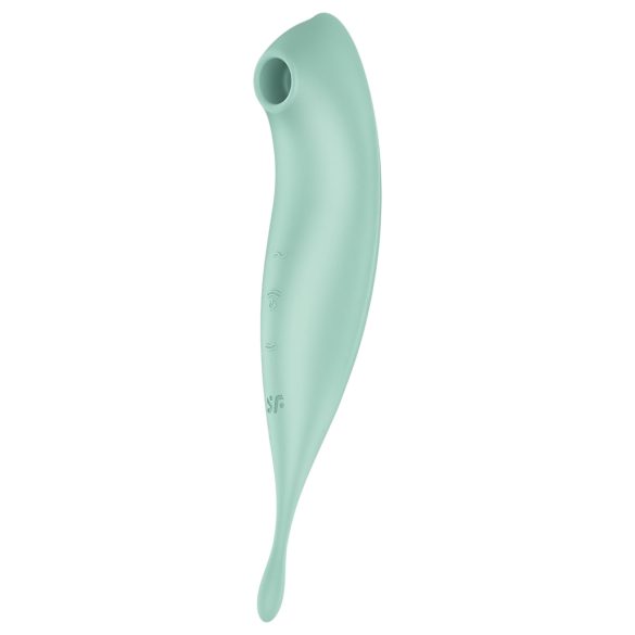 Satisfyer Twirling Pro - inteligente 2en1 vibrador de clítoris (menta)