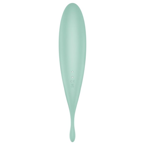Satisfyer Twirling Pro - succionador y vibrador de clítoris 2 en 1 - color menta