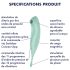 Satisfyer Twirling Pro - inteligente 2en1 vibrador de clítoris (menta)
