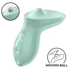   Satisfyer Exciterrr - vibrador verde con rotación de perlas para clítoris