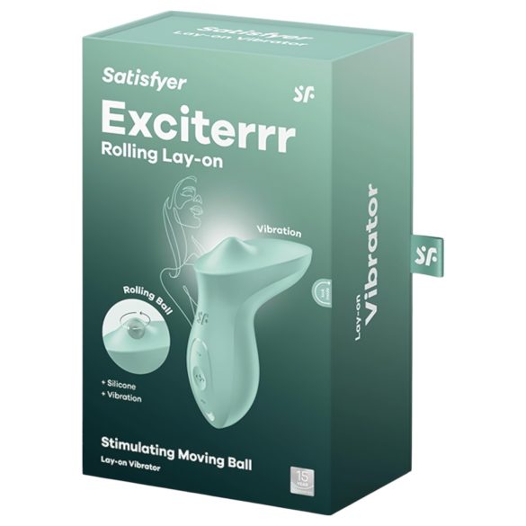 Satisfyer Exciterrr - vibrador de clítoris con bolas giratorias - silicona verde