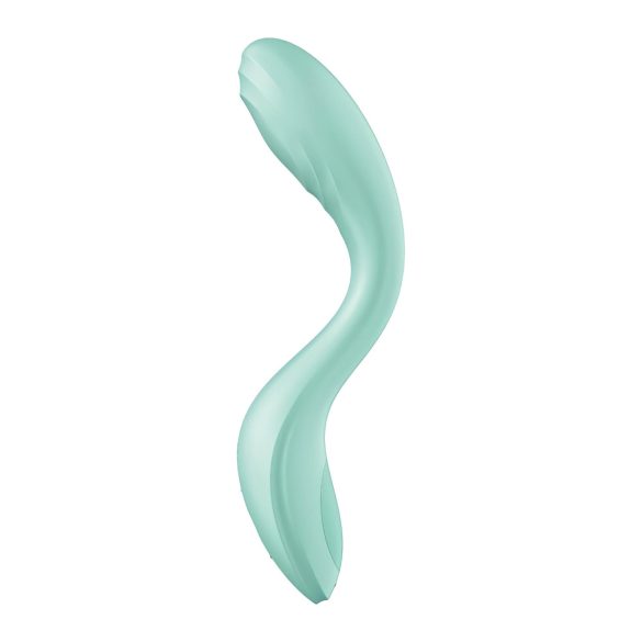 Satisfyer Rrrolling - Vibrador punto G con bolas móviles - silicona verde menta