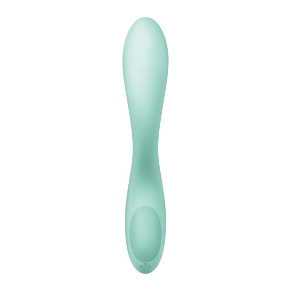Satisfyer Rrrolling - Vibrador punto G con bolas móviles - silicona verde menta