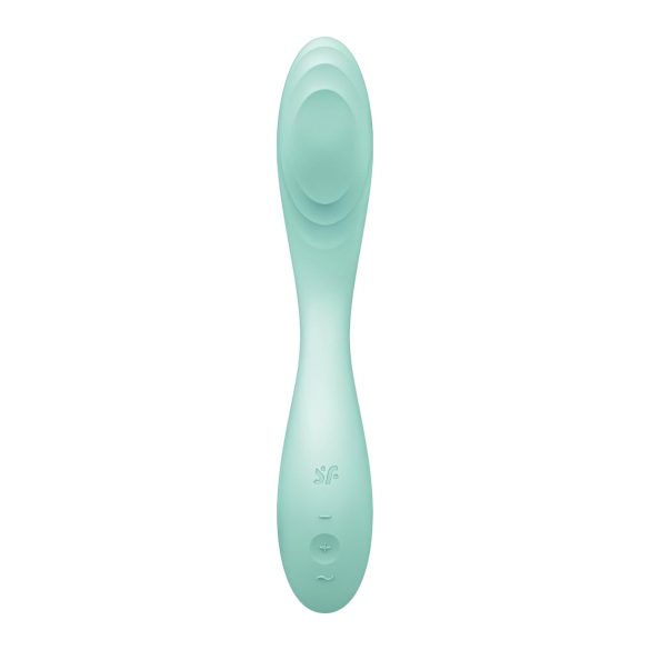 Satisfyer Rrrolling - Vibrador punto G con bolas móviles - silicona verde menta