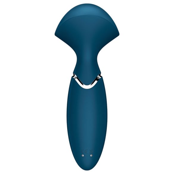 Satisfyer Mini Wand-er - Vibrador Masajeador Resistente al Agua - Azul