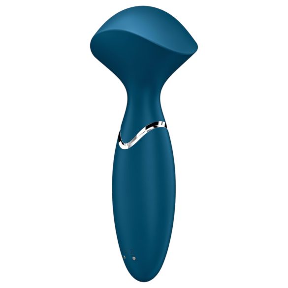 Satisfyer Mini Wand-er - Vibrador Masajeador Resistente al Agua - Azul