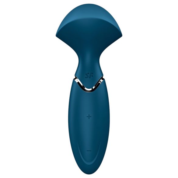 Satisfyer Mini Wand-er - Vibrador Masajeador Resistente al Agua - Azul