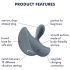 Satisfyer Booty Absolute Beginners 2 - vibrador anal para principiantes (gris)