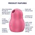Satisfyer Pro Para Llevar 1 - Estimulador de Clítoris Recargable (Rojo)