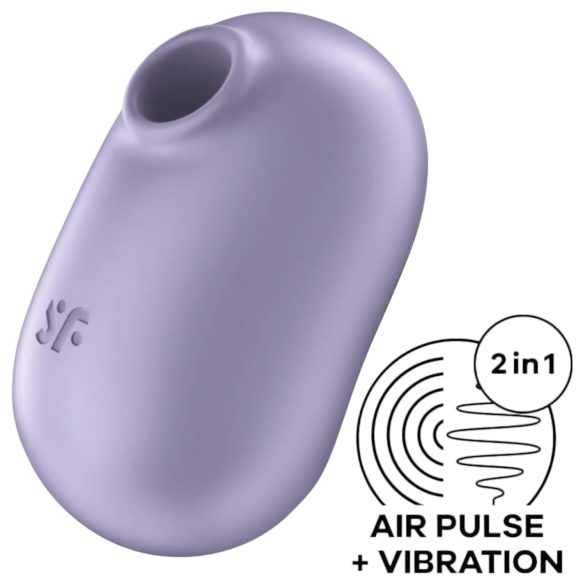 Satisfyer Pro To Go 2 - Estimulador de clítoris recargable por ondas de aire (violeta)