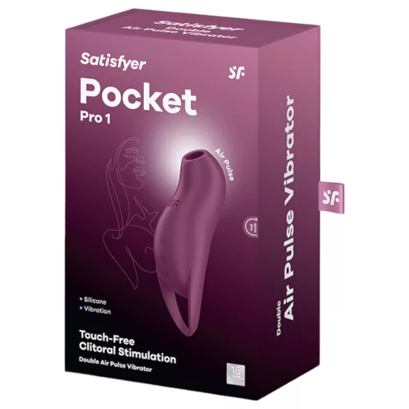 Satisfyer Pocket Pro 1 - estimulador de clítoris por ondas de aire recargable (lila)