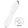 Satisfyer Dazzling Crystal 1 - Consolador Doble de Vidrio (Transparente)