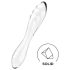 Satisfyer Dazzling Crystal 1 - Doble dildos de cristal (transparente)