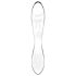 Satisfyer Dazzling Crystal 1 - Doble dildos de cristal (transparente)