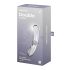 Satisfyer Double Crystal - Dildo de Vidrio Bifuncional (Transparente)