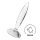 Satisfyer Sparkling Crystal - dildo de cristal estriado (transparente)