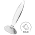 Satisfyer Sparkling Crystal - consolador de vidrio texturizado - transparente
