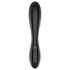 Satisfyer Dazzling Crystal 1 - doble dildo de vidrio (negro)