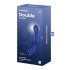 Satisfyer Double Crystal - dildo de vidrio doble punta (azul)