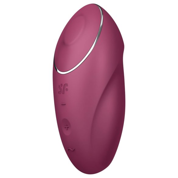 Satisfyer Tap & Climax 1 - Vibrador 2en1 y estimulador de clítoris (rojo)