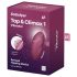 Satisfyer Tap & Climax 1 - Vibrador y Estimulador de Clítoris 2en1 (rojo)