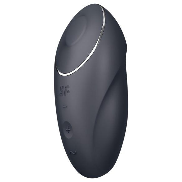 Satisfyer Tap & Climax 1 - Vibrador clitorial 2en1 (negro)