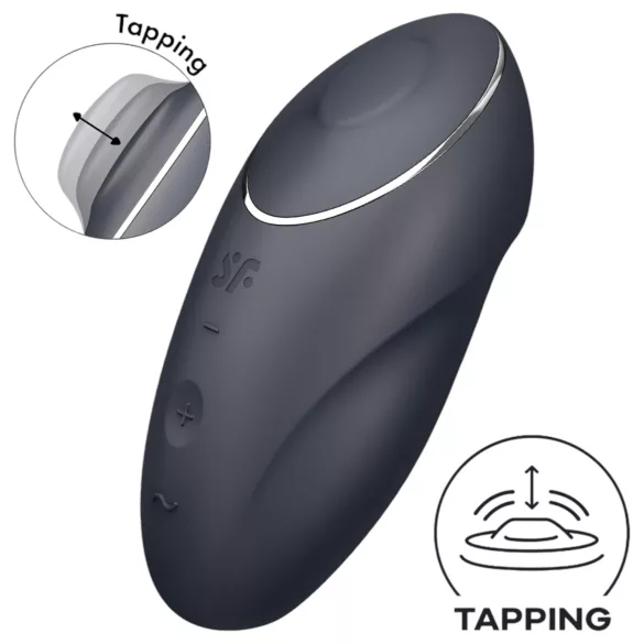 Satisfyer - Vibrador clitorial 2 en 1 - Estimulación y vibración - negro