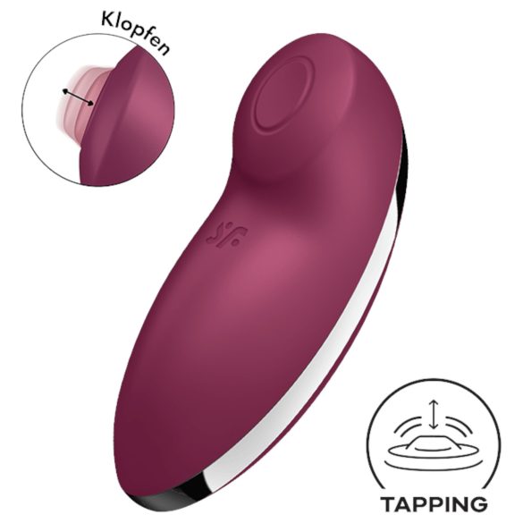 Satisfyer Tap & Climax 2 - Estimulador y vibrador 2en1 (rojo)
