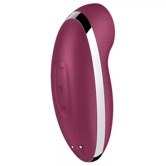 Satisfyer Tap & Climax 2 - Estimulador de clítoris y vibrador 2 en 1 (rojo)