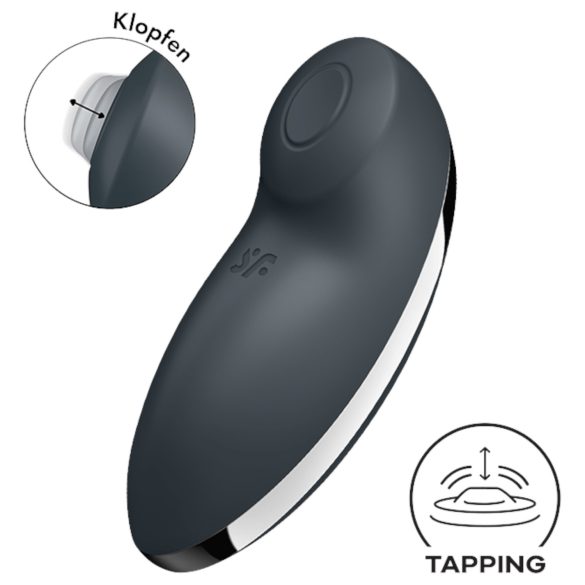 Satisfyer Tap & Climax 2 - 2en1 vibrador clítoris (gris)