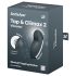 Satisfyer Tap & Climax 2 - Vibrador clítoris 2en1 (gris)
