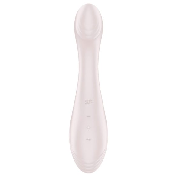 Satisfyer G-Force - vibrador punto G recargable e impermeable - color beige