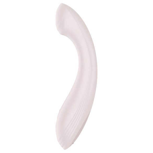 Satisfyer G-Force - vibrador punto G recargable e impermeable - color beige